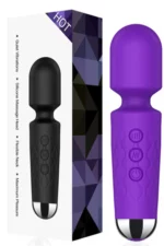 Vibrator reincarcabil pentru clitoris cu multiple intesitati si moduri de vibratii, mov