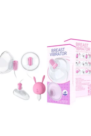 Vibrator triplu roz pentru sani/sfarcuri si stimulare clitoridiana, telecomanda pe fir