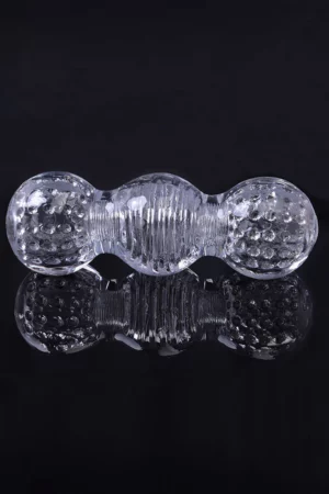 Masturbator Crystal tansparent din Silicon TPE, pentru barbati, Vagin 3D