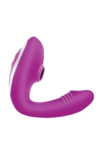 Vibrator dual fuchsia cu suctiune/aspiratie pentru simularea vaginului si a clitorisului