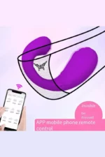 Vibrator SMART mov pentru stimulare vaginala si clitoridiana cu doua zone de vibrare independente