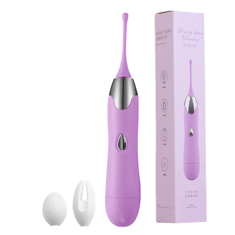 Vibrator pentru stimularea clitorisului cu 2 accesorii si multiple moduri de vibratie, Roz - imagine 4