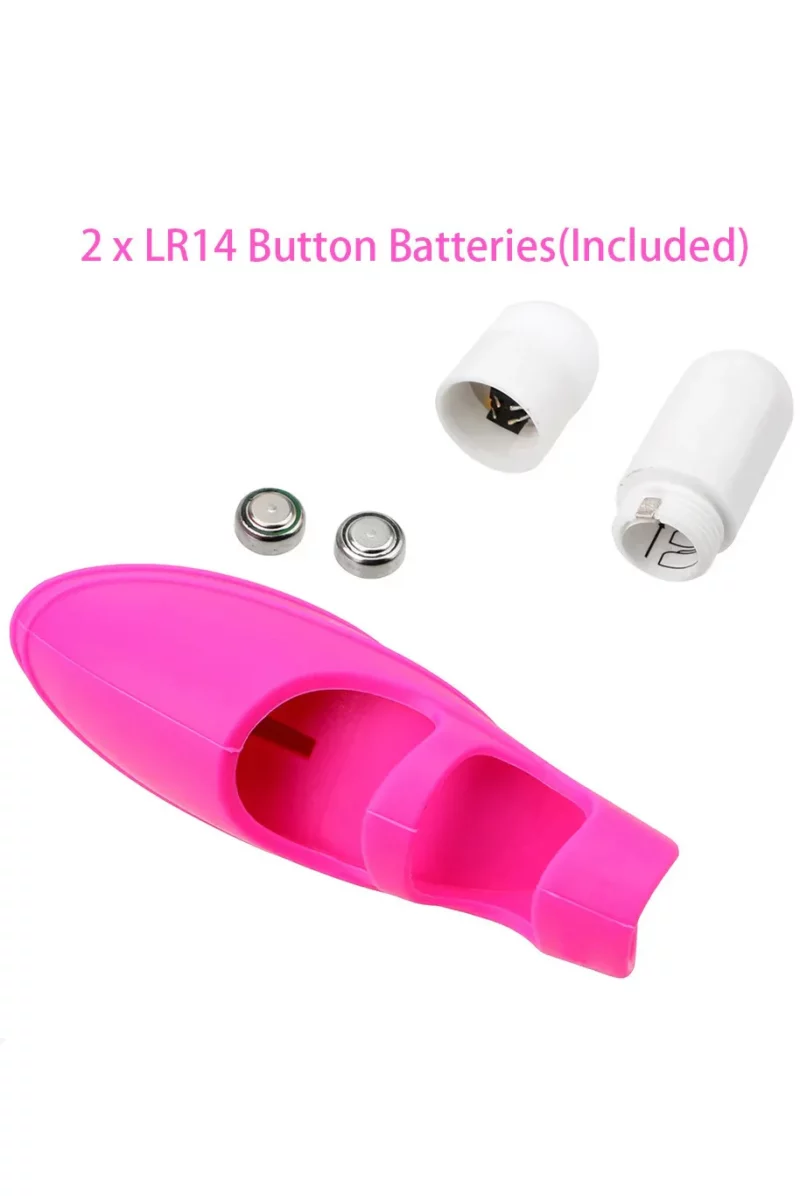 Vibrator/stimulator clitoridian cu suport pentru deget, Fuchsia - imagine 10