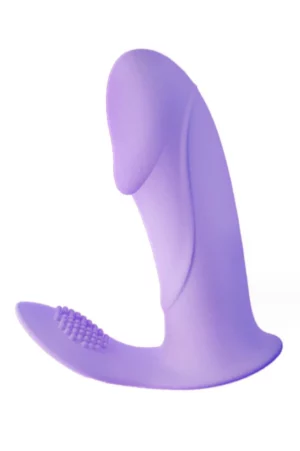 Mini vibrator smart, tip fluture, controlabil de pe telefon, prin aplicatie, stimulare vaginala si clitoridiana, Mov