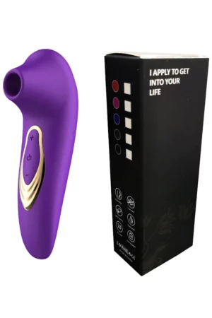 Vibrator clitoridian cu functie de suctiune/aspirare cu multiple intensitati, Mov