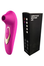 Vibrator clitoridian cu functie de suctiune/aspirare cu multiple intensitati, Fuchsia