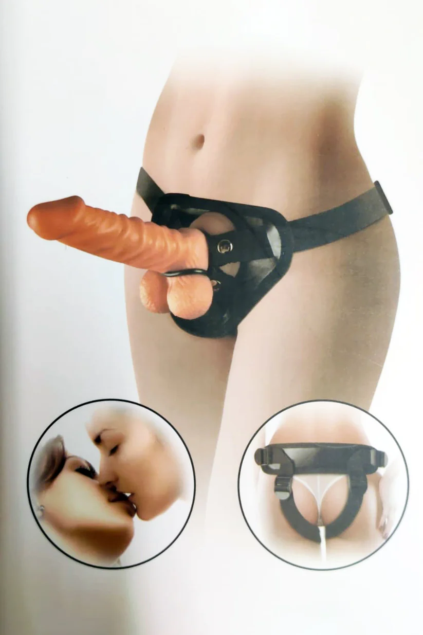 Set strap-on dildo realist și kit dildo centură premium TOY466-5