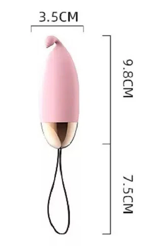 Vibrator Tip Ou în Formă de Fluture Premium din Silicon pentru Stimulare Clitoridiană, Reîncărcabil, Roz TOY468-57 - imagine 2