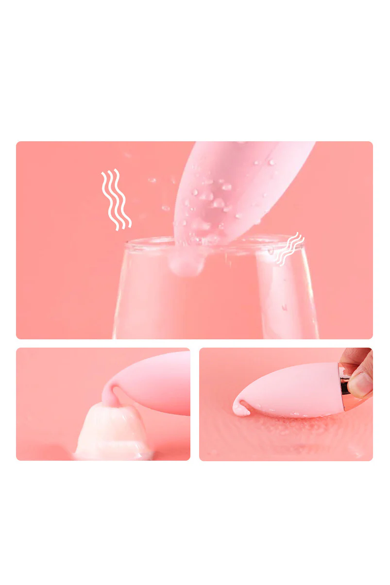 Vibrator Tip Ou în Formă de Fluture Premium din Silicon pentru Stimulare Clitoridiană, Reîncărcabil, Roz TOY468-57 - imagine 9