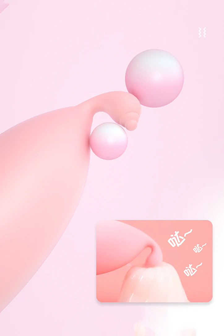 Vibrator Tip Ou în Formă de Fluture Premium din Silicon pentru Stimulare Clitoridiană, Reîncărcabil, Roz TOY468-57 - imagine 5