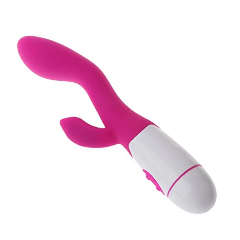 Vibrator dublu premium și stimulator dublu fuchsia premium TOY491-55