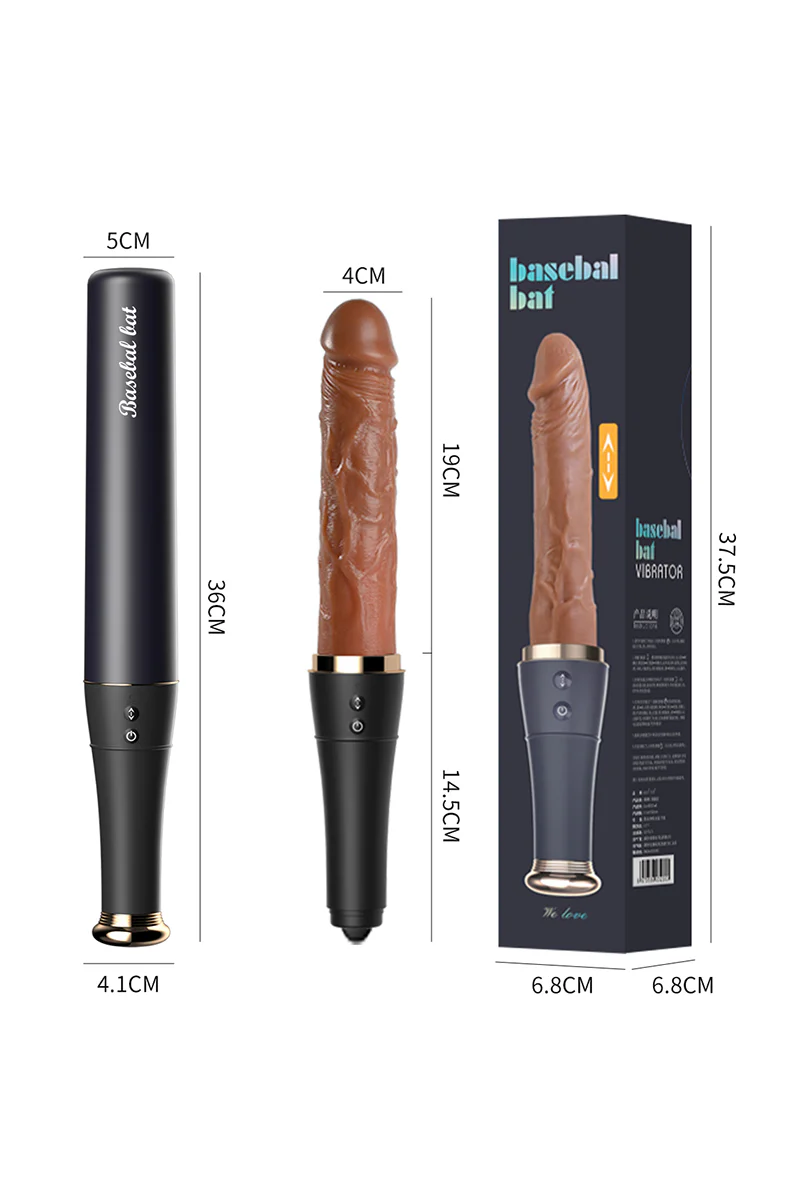 Vibrator realist premium și jucărie telescopică cu mișcare automată TOY563-1125