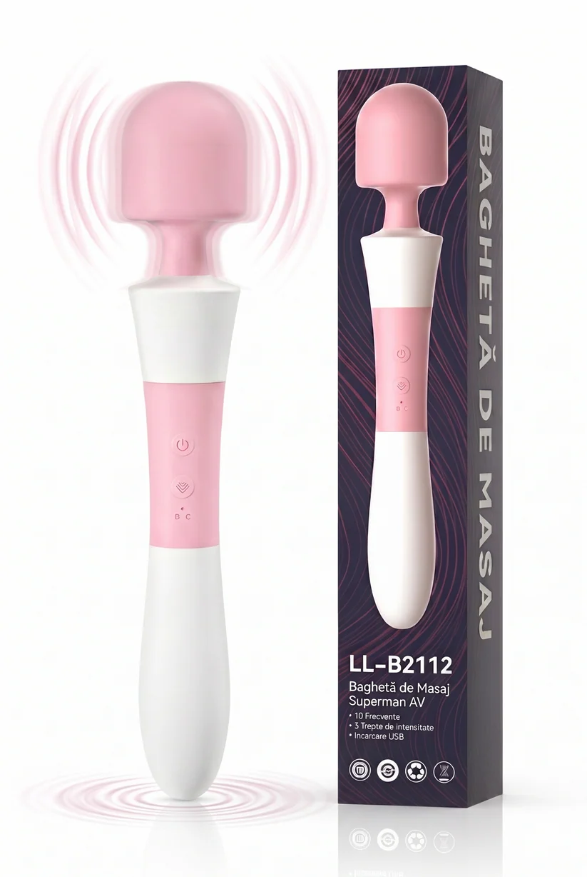 Vibrator wand masiv și baghetă de masaj corporal TOY616-225